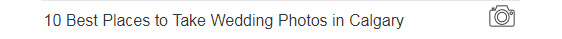 Best Places Wedding Photos Calgary
